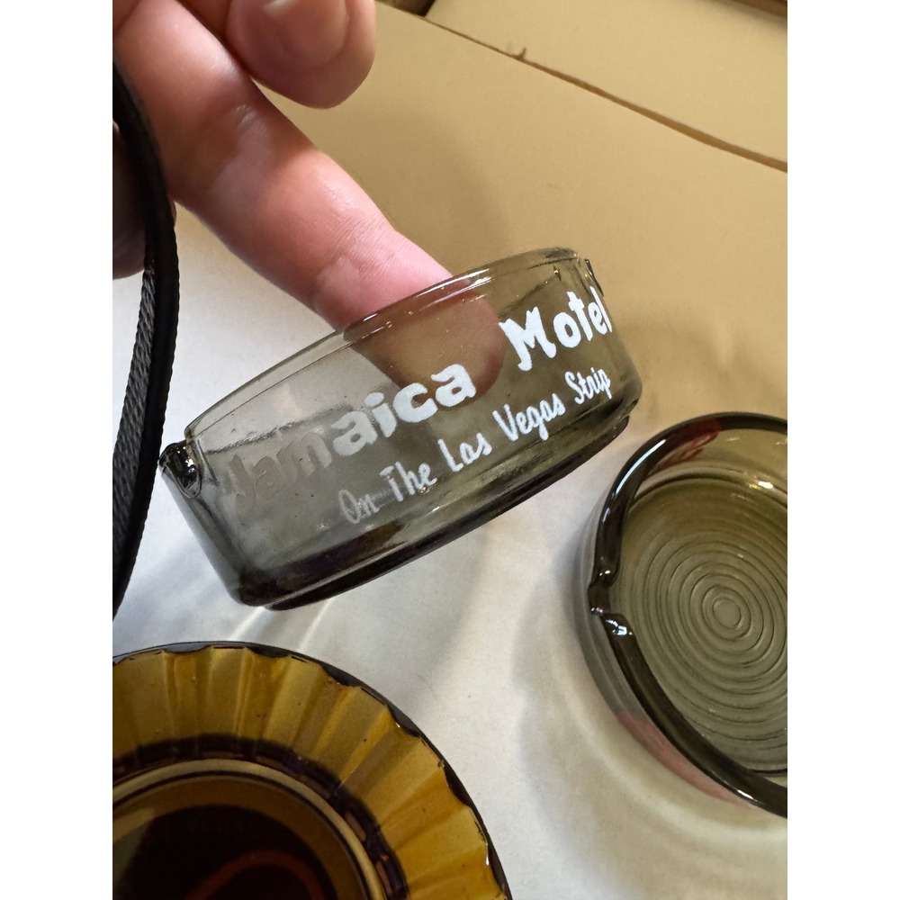 Vintage Las Vegas Casino Hotel Glass Ashtray Lot Sands El Rancho Peppermill - Picture 6 of 16